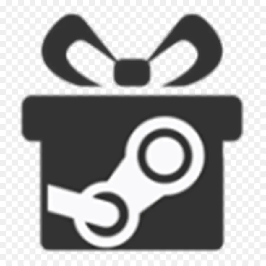 صندوق هدايا مع شعار Steam，حاضر PNG