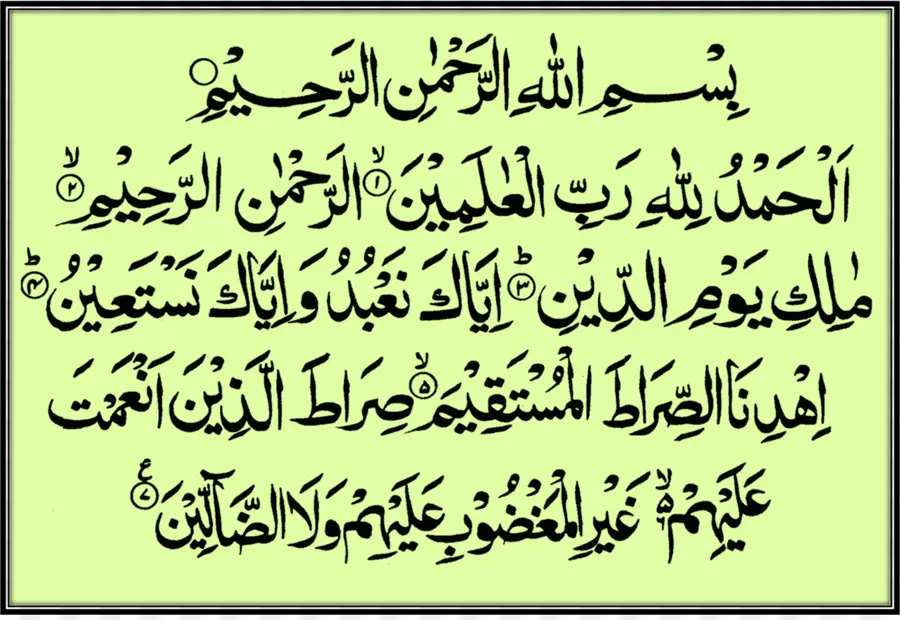القرآن，Alfatiha PNG