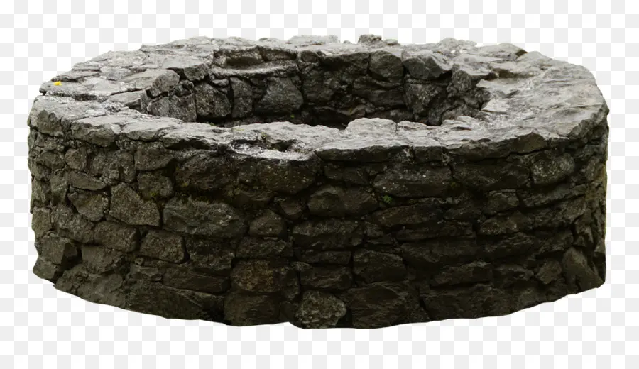 بئر ماء，حائط حجارة PNG