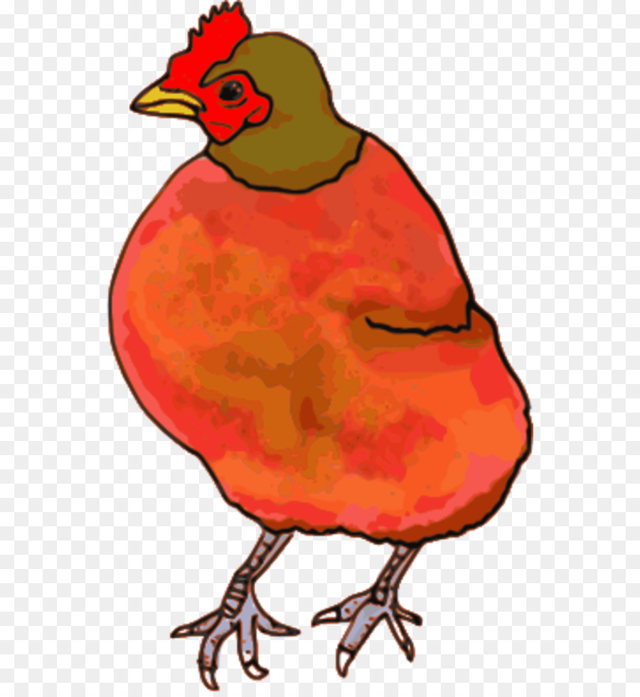 الدجاج，الدجاجة الصغيرة الحمراء PNG