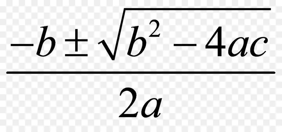 معادلة من الدرجة الثانية，الصيغة التربيعية PNG