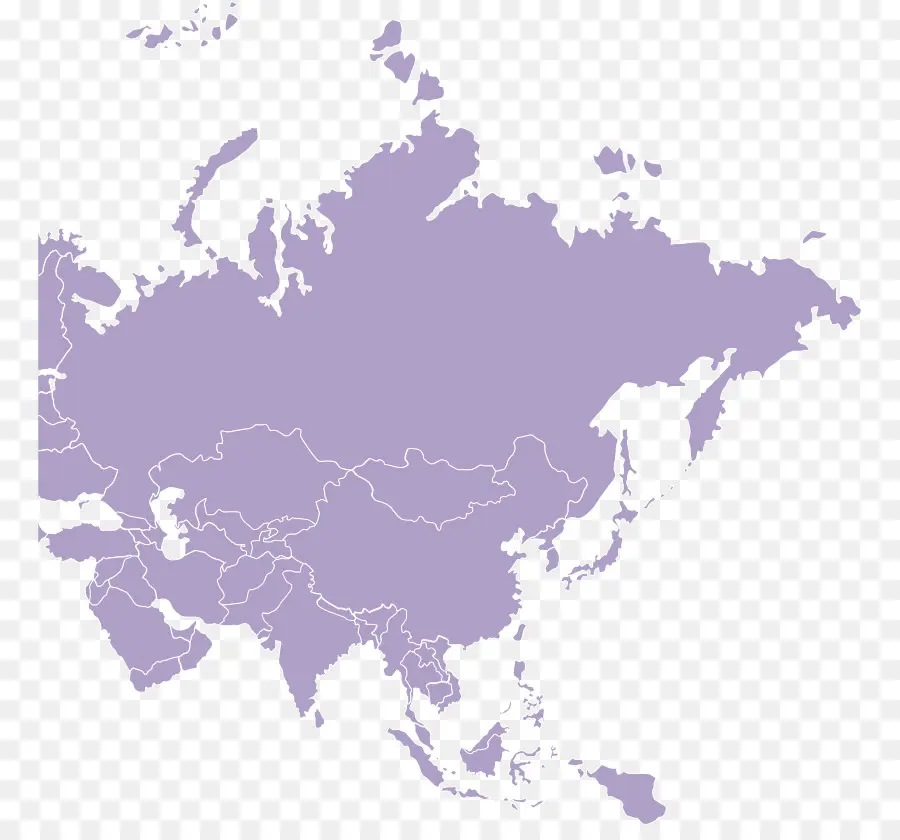آسيا，خريطة العالم PNG