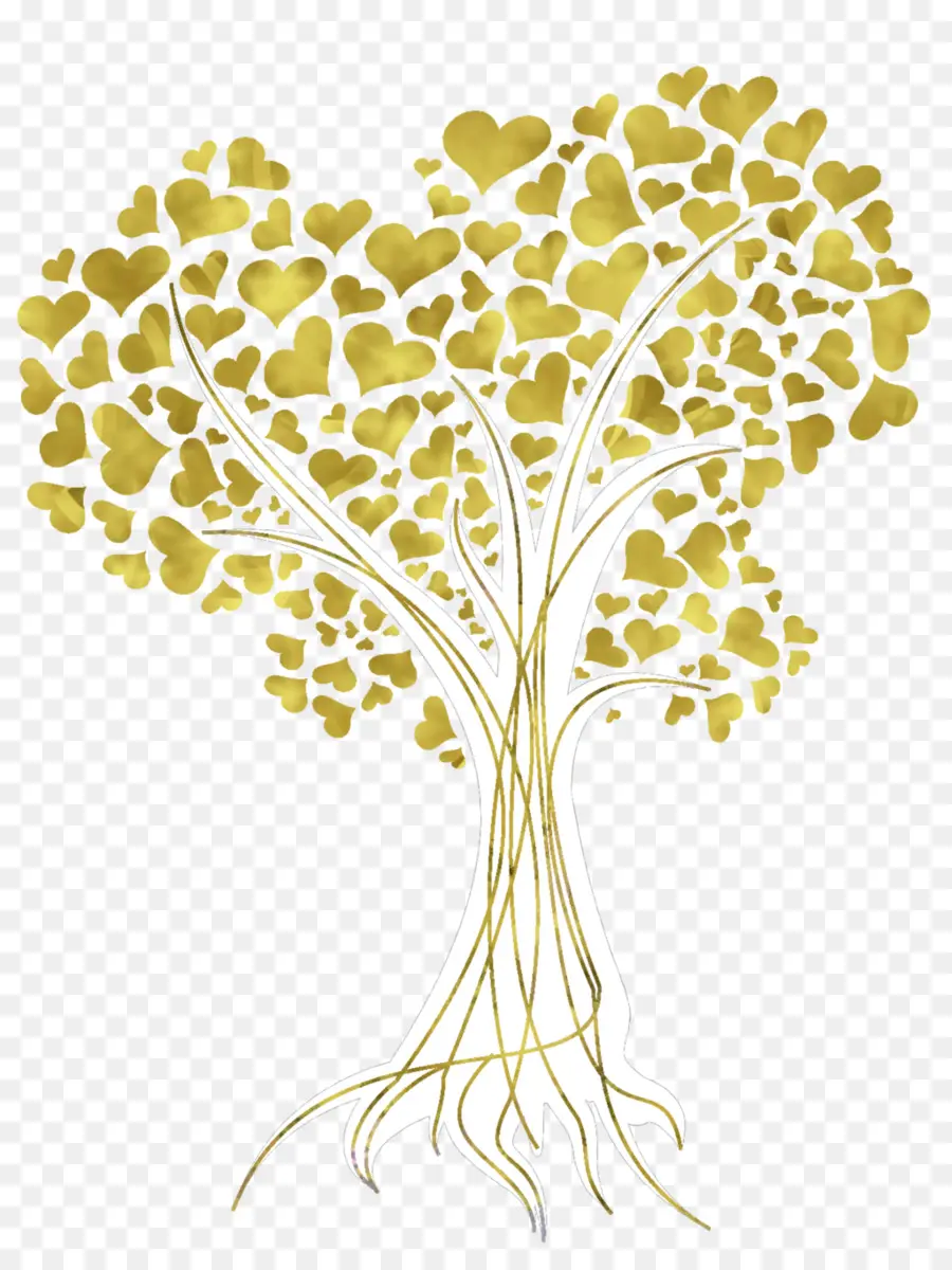 شجرة，الذهب PNG