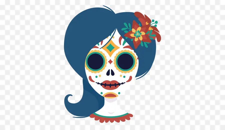 La Calavera كاترينا，يوم الموتى PNG