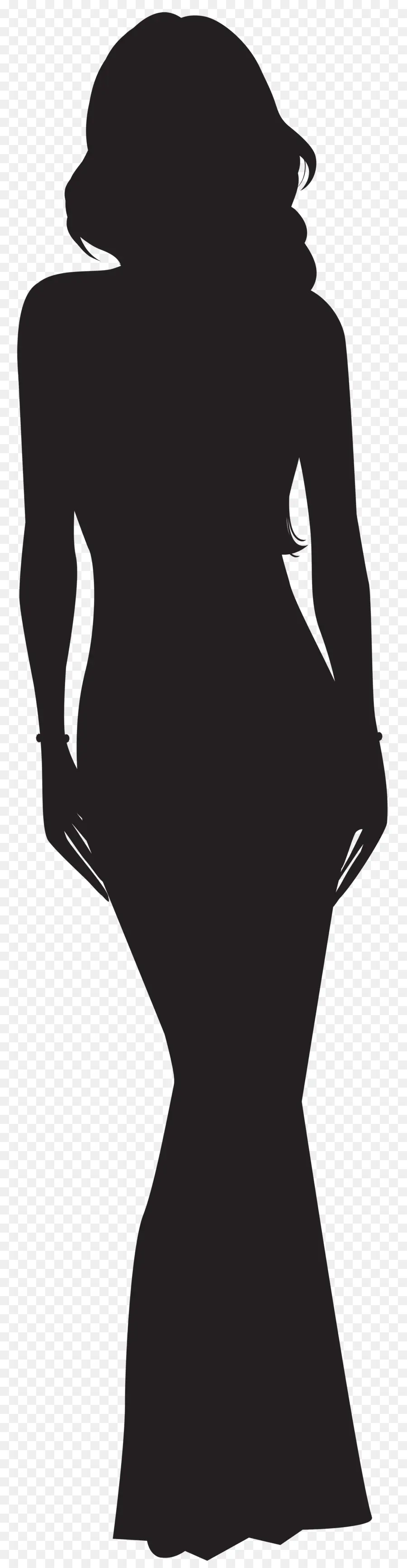 امرأة，صورة ظلية ، PNG