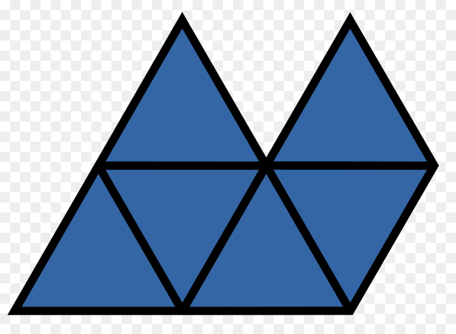 مثلث，Polyiamond PNG