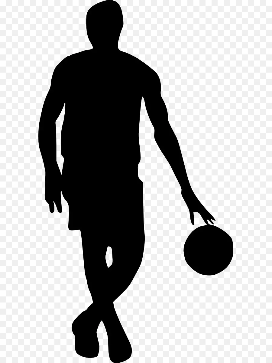 كرة السلة，صورة ظلية ، PNG