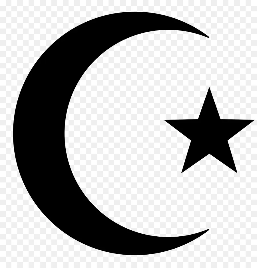 النجم والهلال，رموز الإسلام PNG