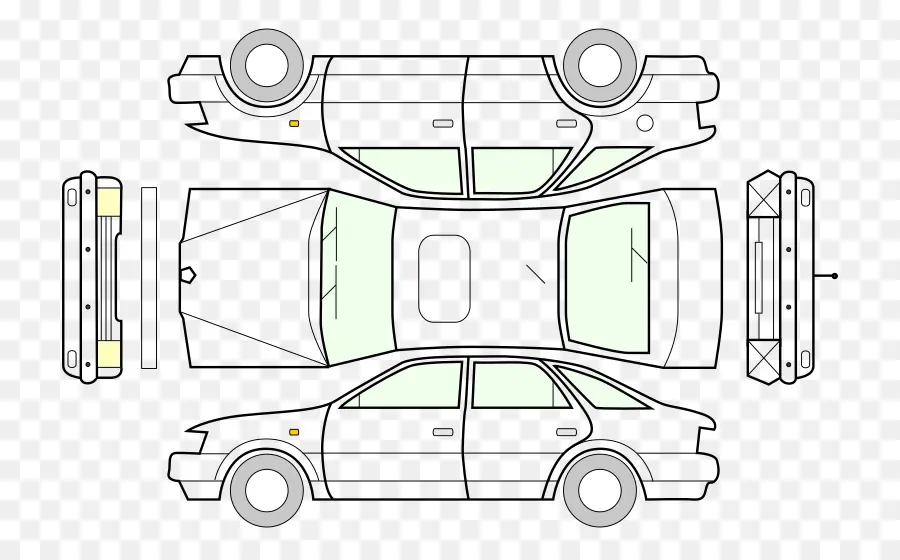 مخطط السيارة，عربة PNG