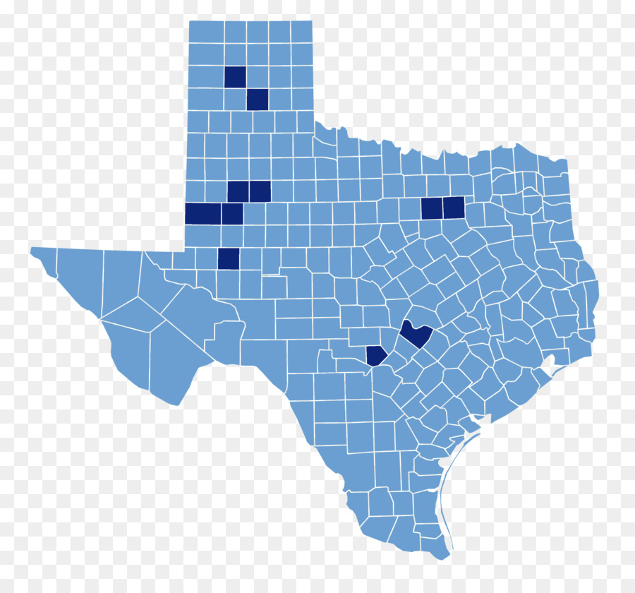 تكساس，خريطة PNG