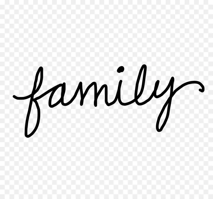 الأسرة，كلمة العائلة PNG