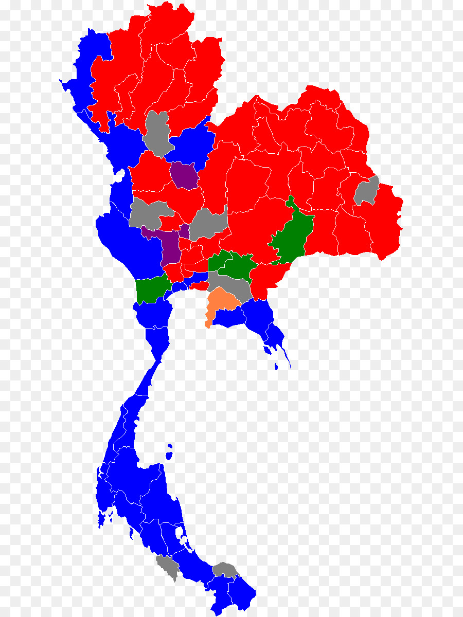 تايلاند，ناقلات خريطة PNG