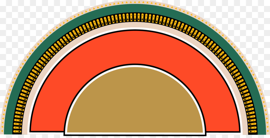 نصف دائرة ملونة，نصف دائرة PNG