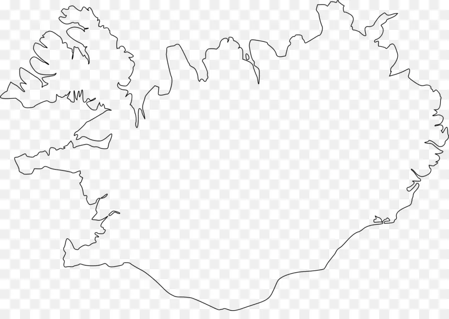أيسلندا，ناقلات خريطة PNG