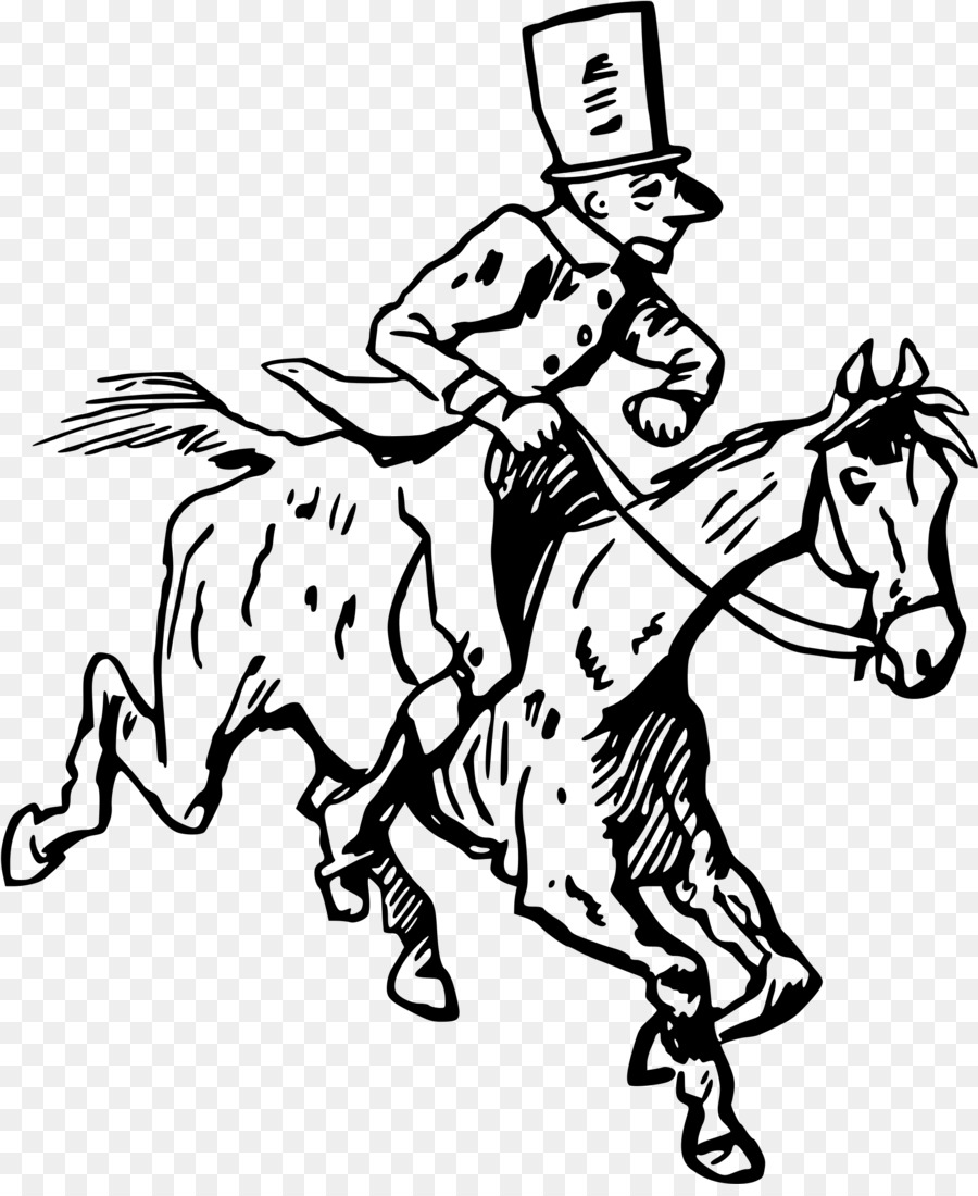 الحصان，الرسم PNG