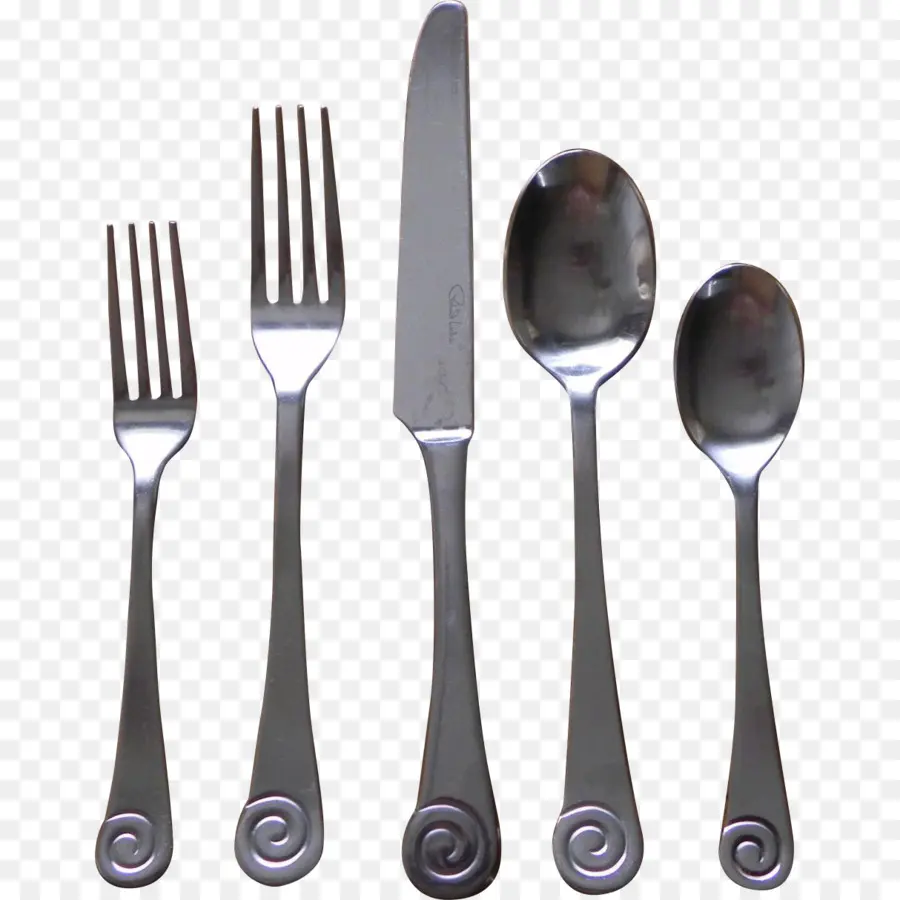 أدوات المائدة，الفضة PNG