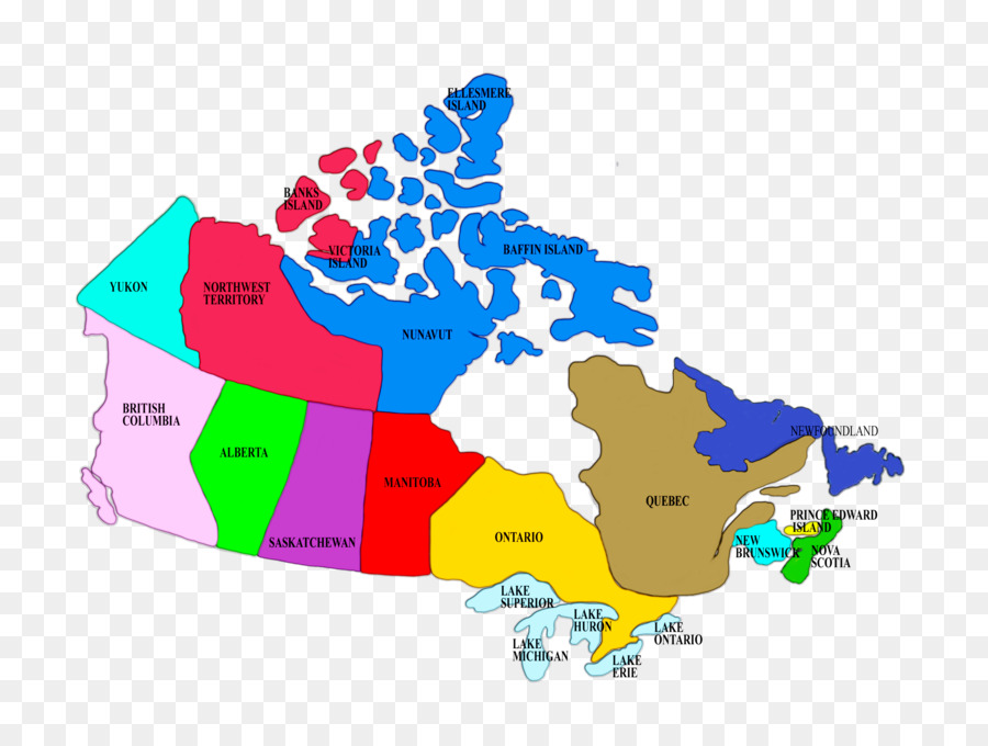 كندا, مقاطعات وأقاليم كندا, خريطة صورة بابوا نيو غينيا