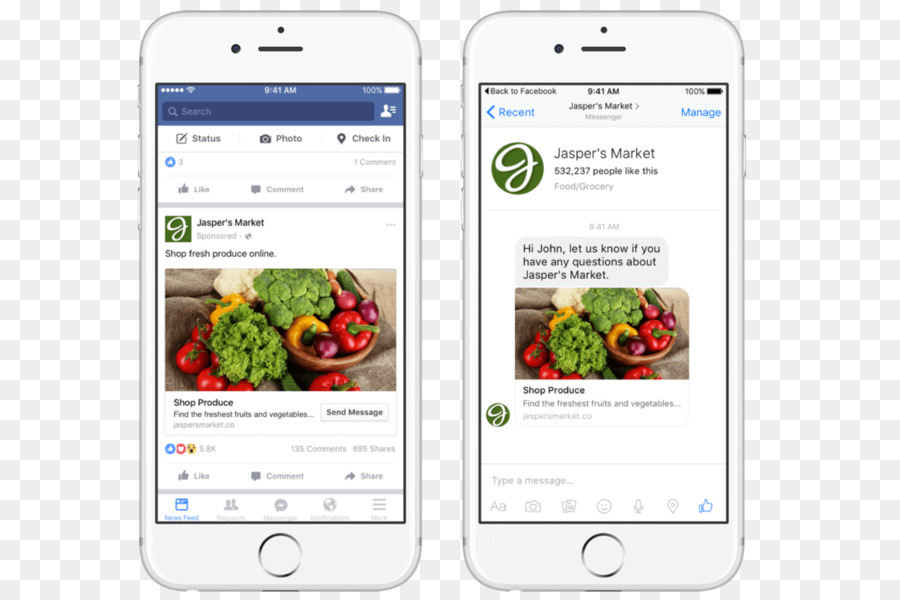 Facebook Messenger，الإعلان PNG