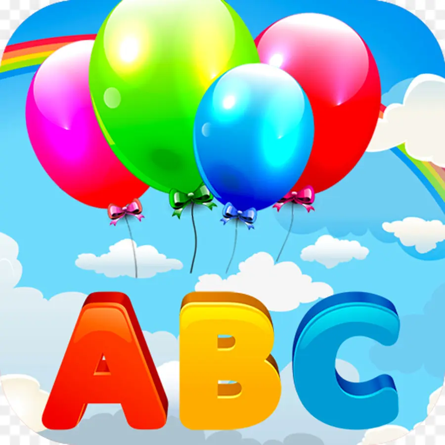 Abc مع البالونات，الأبجدية PNG