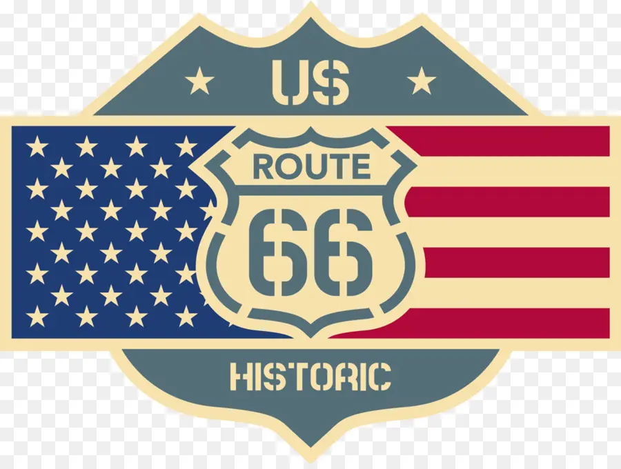Us Route 66，ملصقا PNG