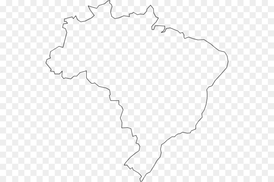 البرازيل，خريطة فارغة PNG