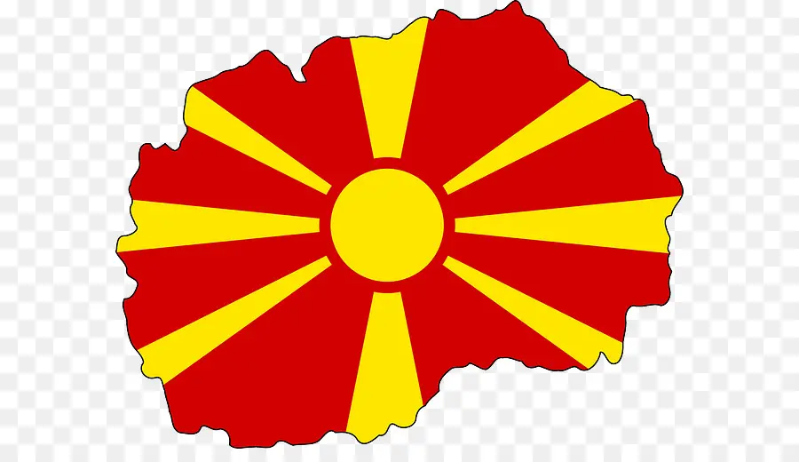 جمهورية مقدونيا，علم جمهورية مقدونيا PNG