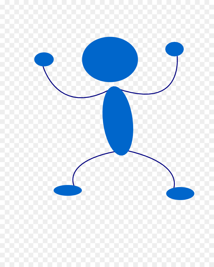 شخصية العصا الزرقاء，Stickman PNG