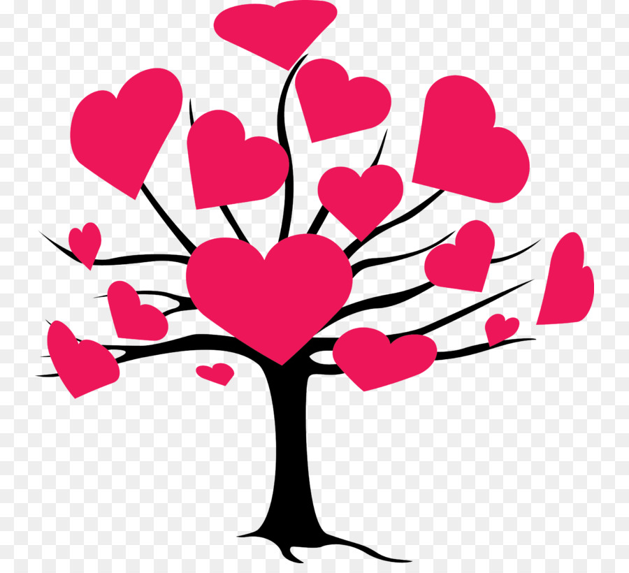 القلب，شجرة PNG