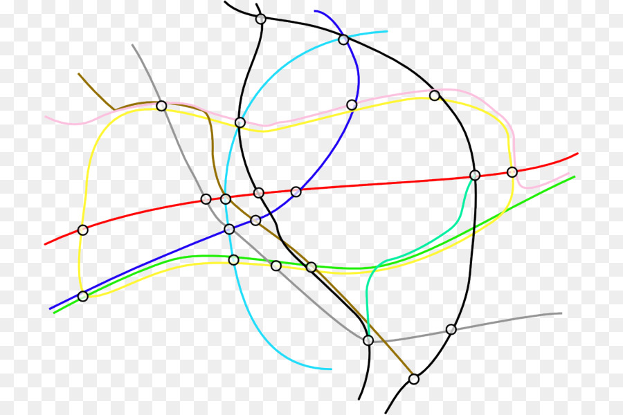 خط，دائرة PNG