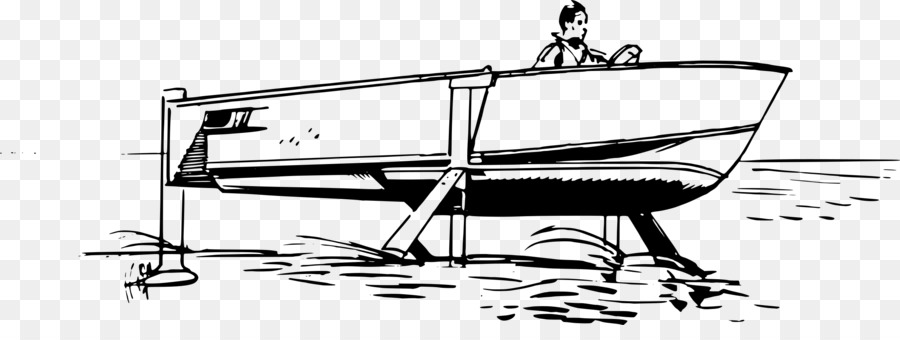 القارب，الرسم PNG