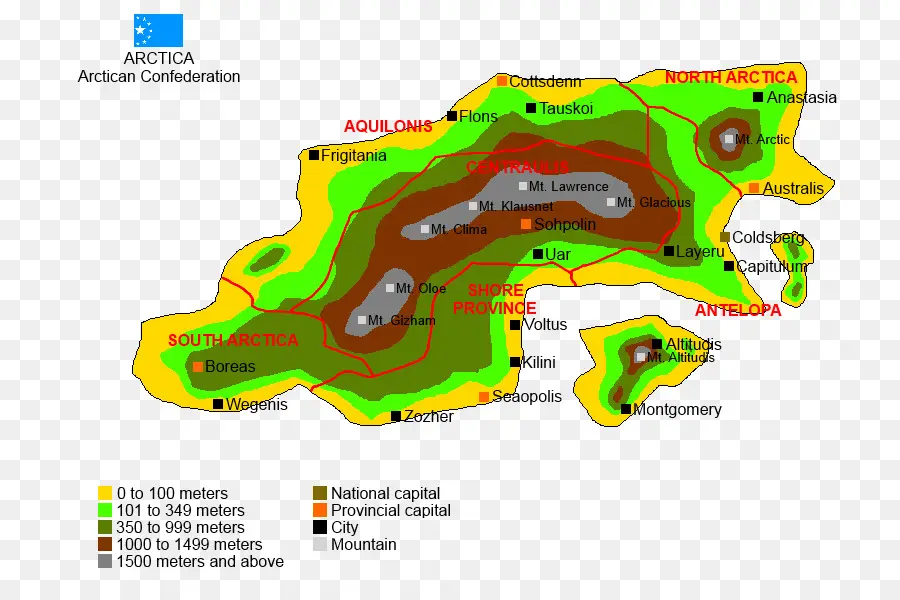 رسم خريطة，القطب الشمالي PNG