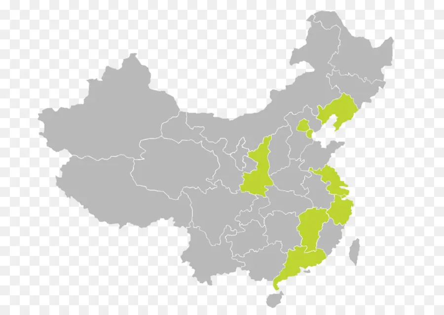الصين，خريطة فارغة PNG