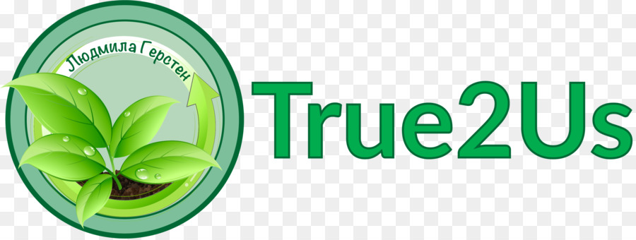 شعار True2us，أخضر PNG