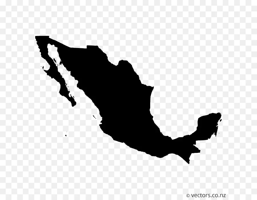 المكسيك，ناقلات خريطة PNG