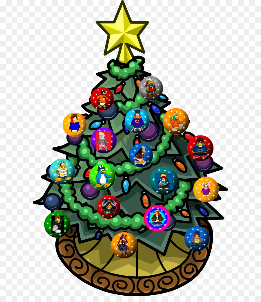 نادي البطريق，شجرة عيد الميلاد PNG