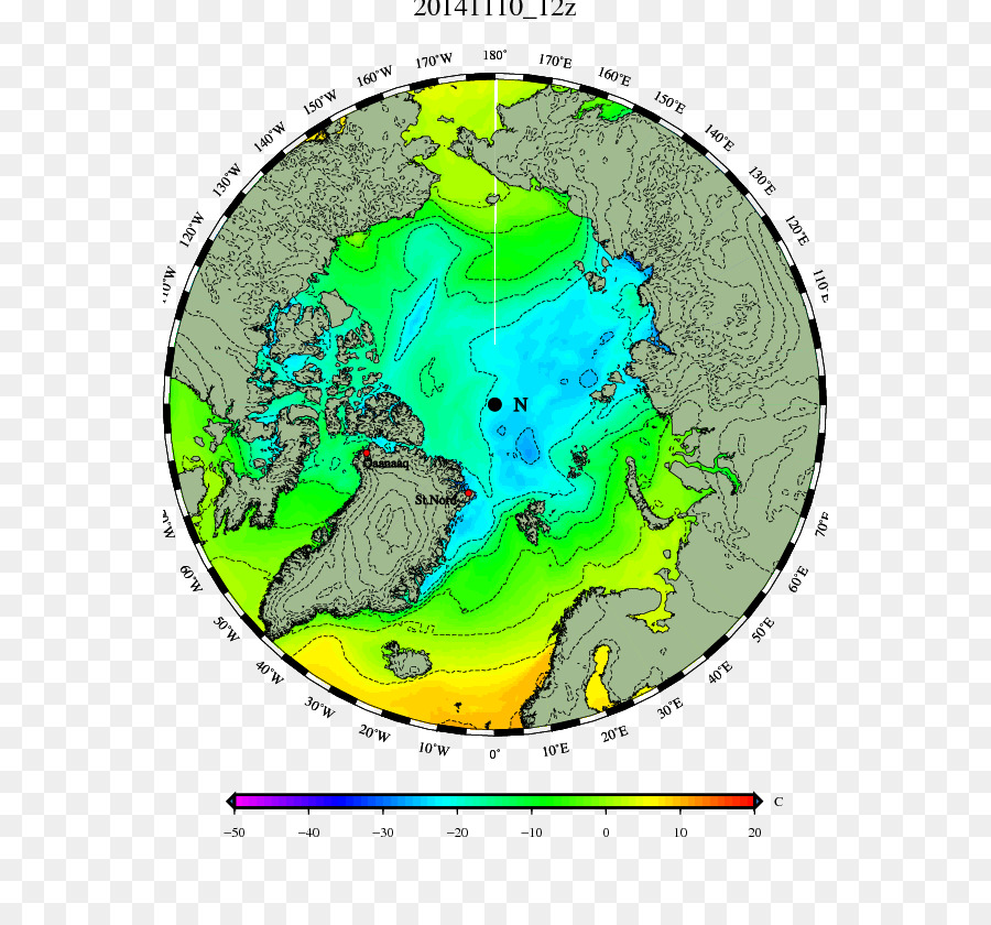القطب الشمالي，جليد البحر PNG