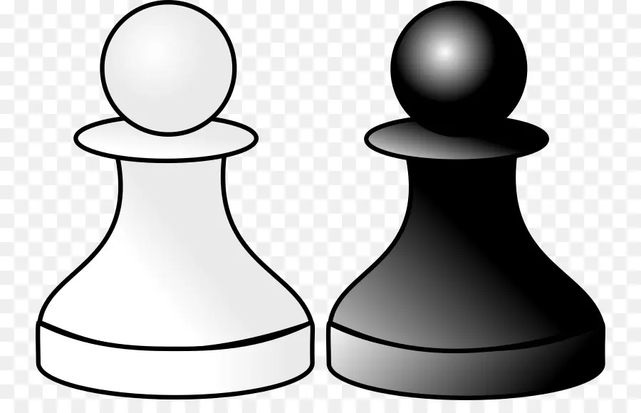الشطرنج，أسود أبيض PNG