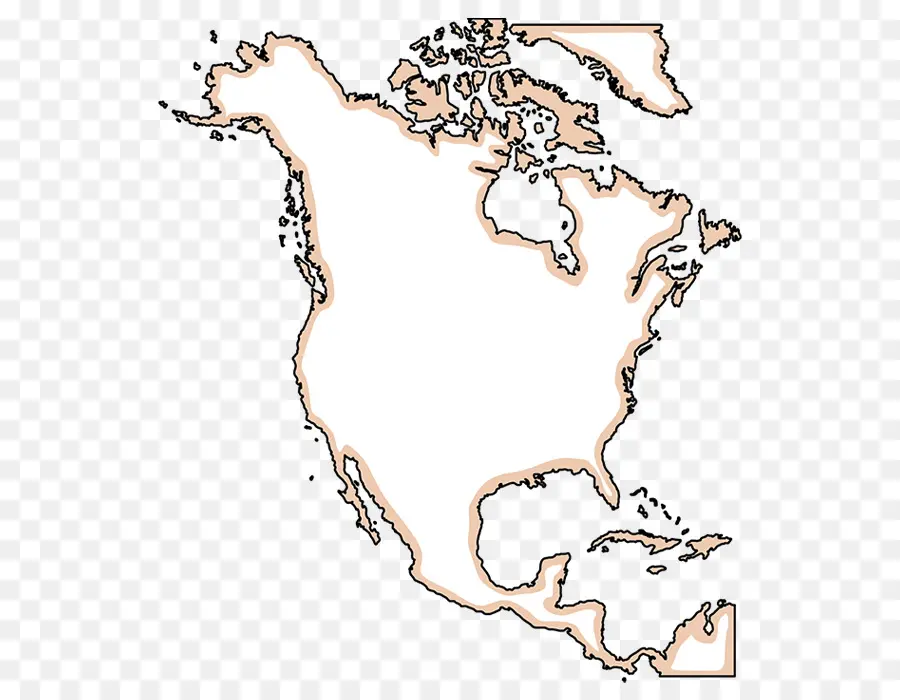 خريطة，أمريكا الشمالية PNG