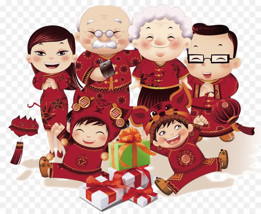 السنة الصينية الجديدة，الأسرة PNG