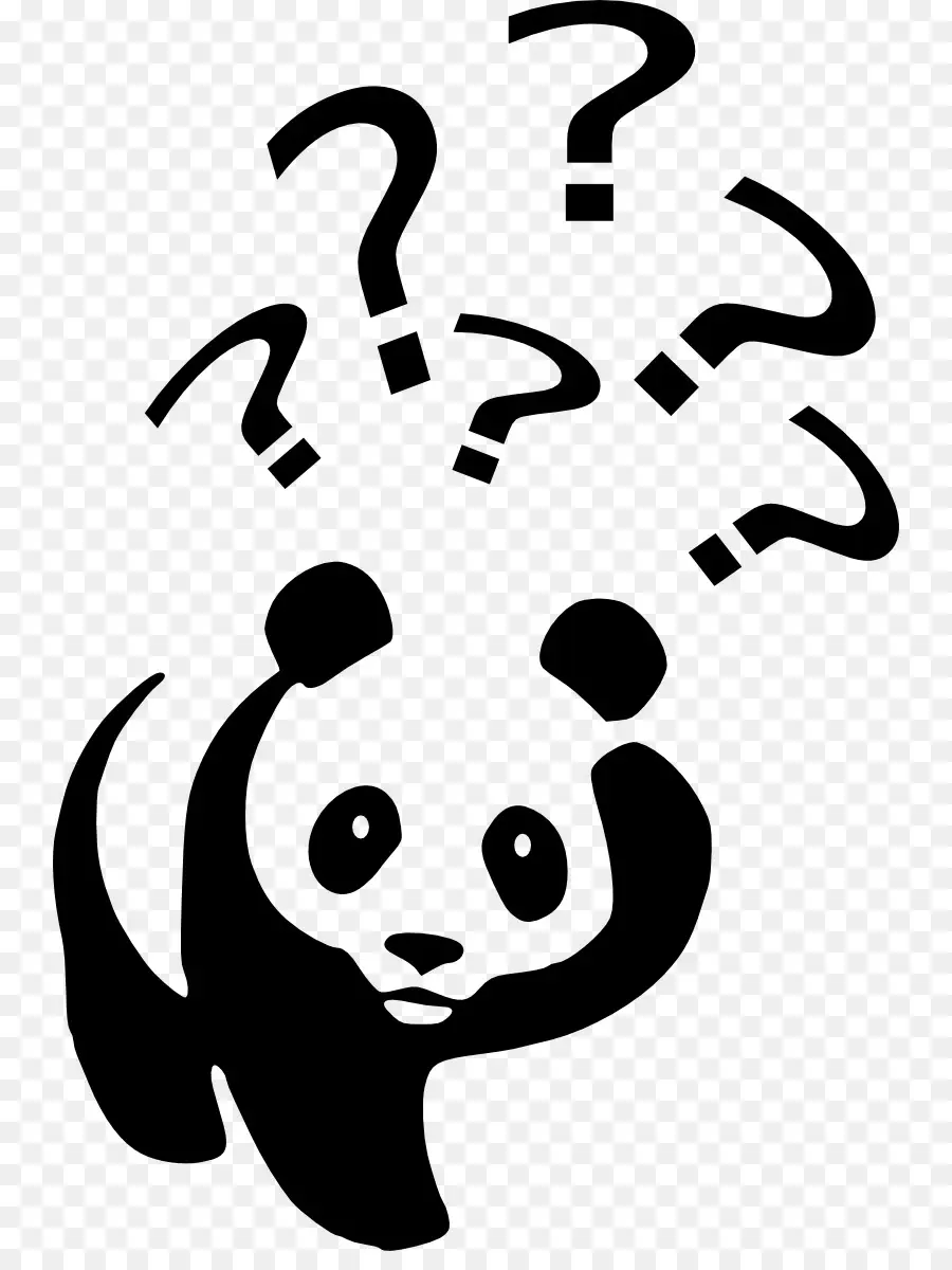 الباندا العملاقة，علامة استفهام PNG