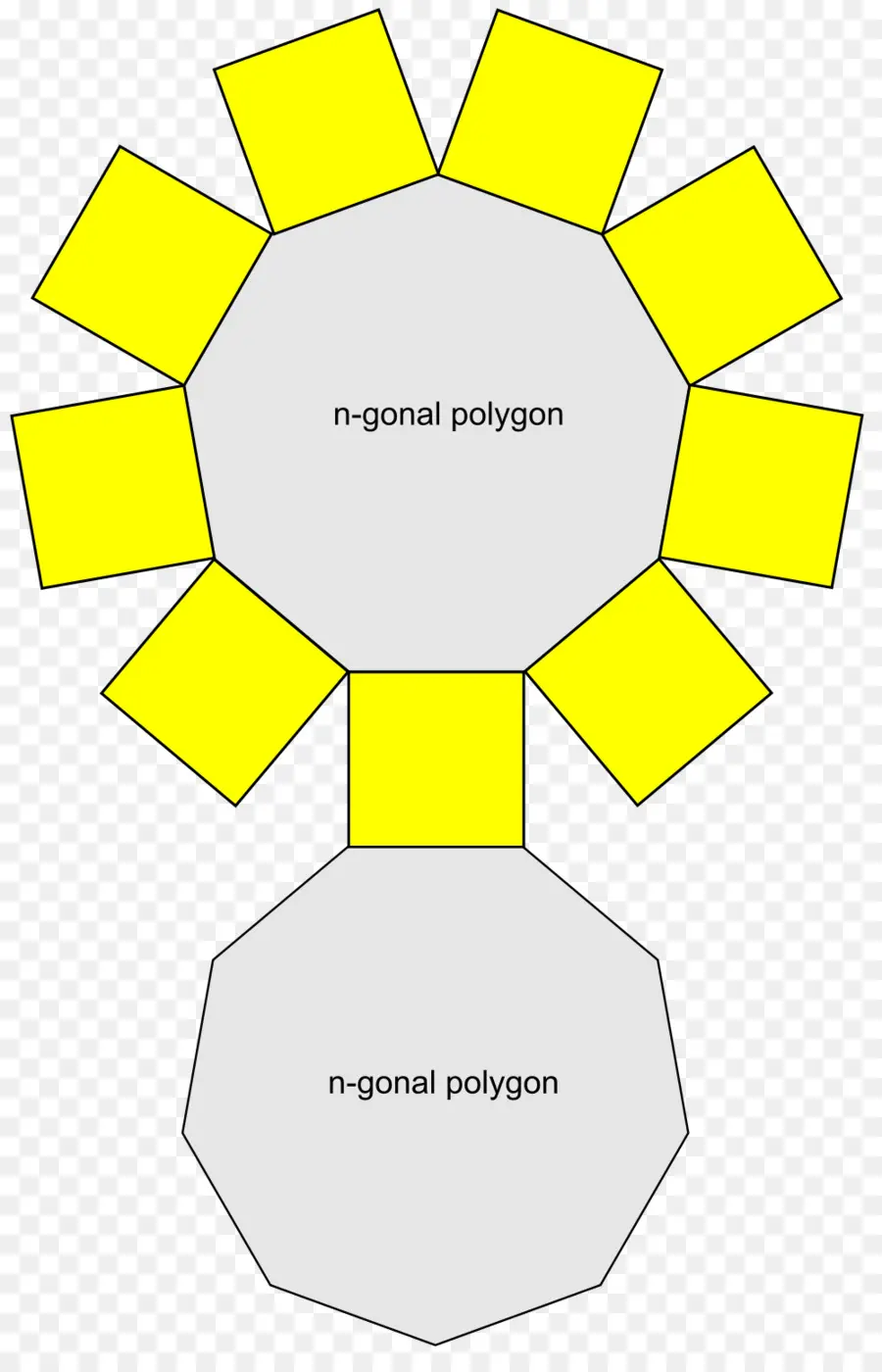 نشور زجاجي，المنشور Decagonal PNG