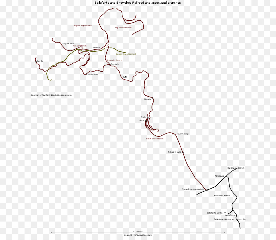 بيلفونتي，بنسلفانيا السكك الحديدية PNG