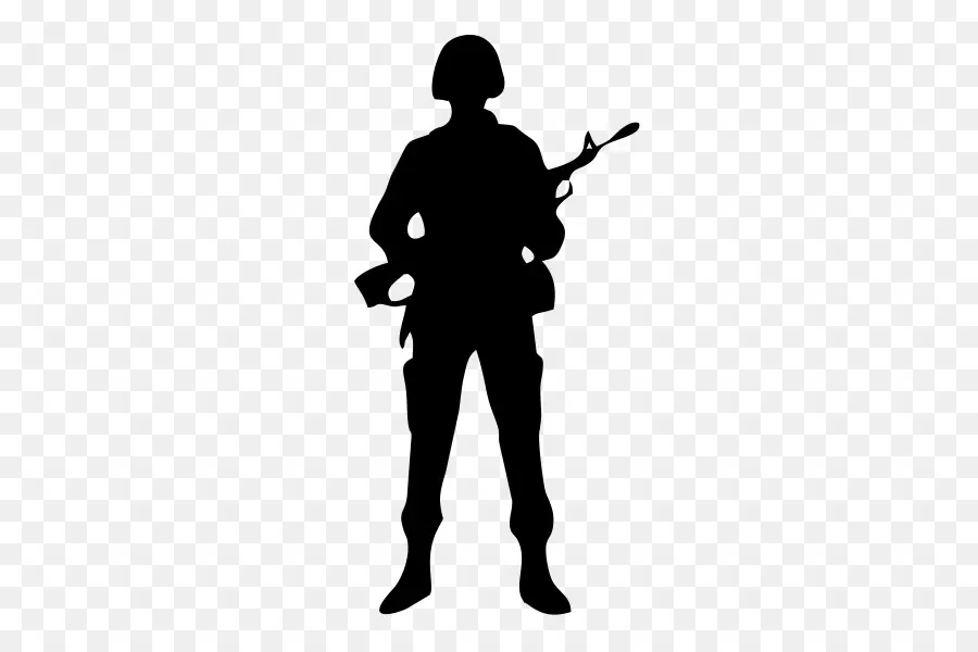 الجندي，صورة ظلية ، PNG