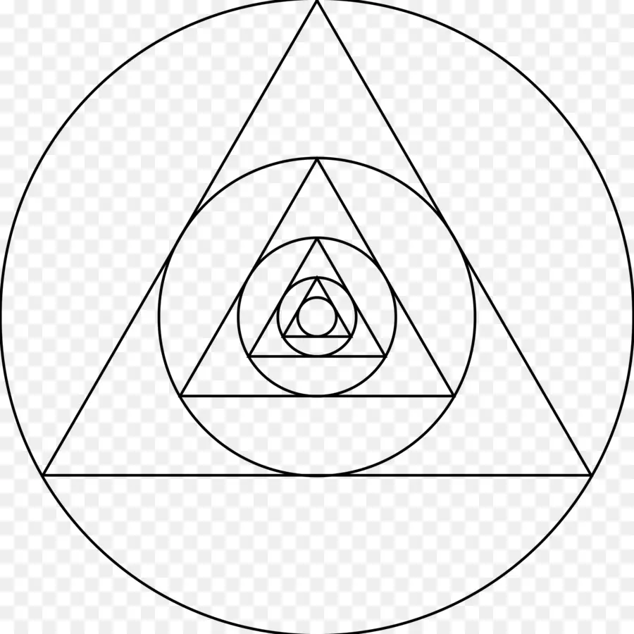 دائرة，مثلث PNG