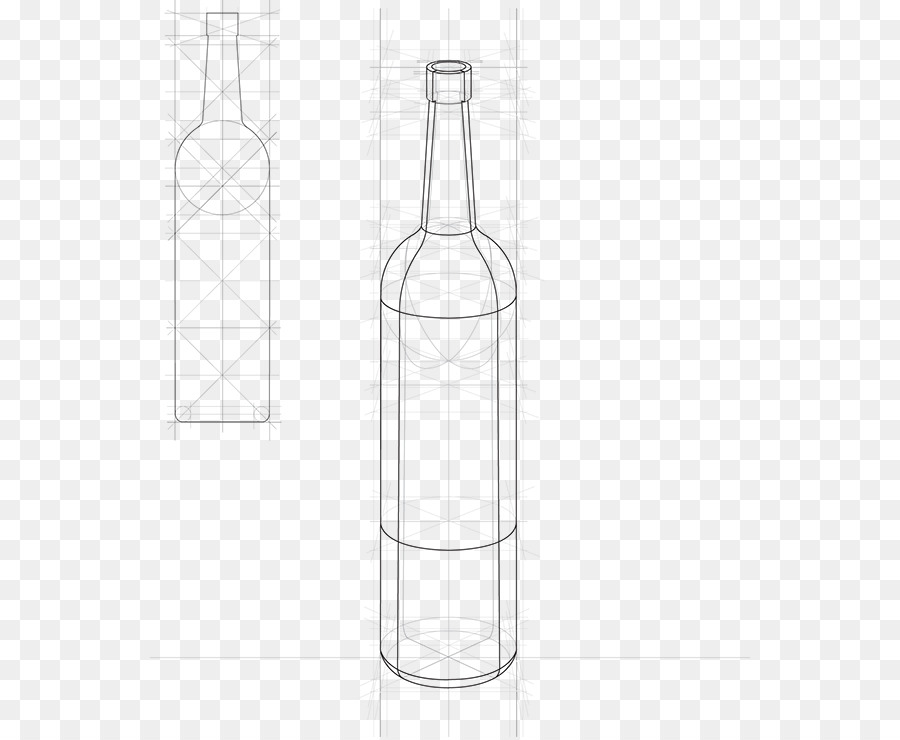 زجاجة，الرسم PNG