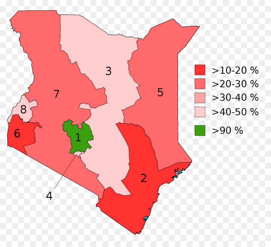 مقاطعات كينيا，الكيني الاستفتاء على الدستور عام 2005 ، PNG