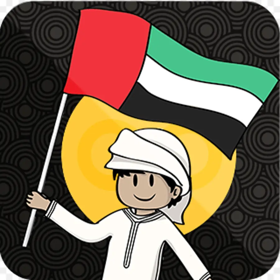 علم الإمارات العربية المتحدة，أبوظبي PNG