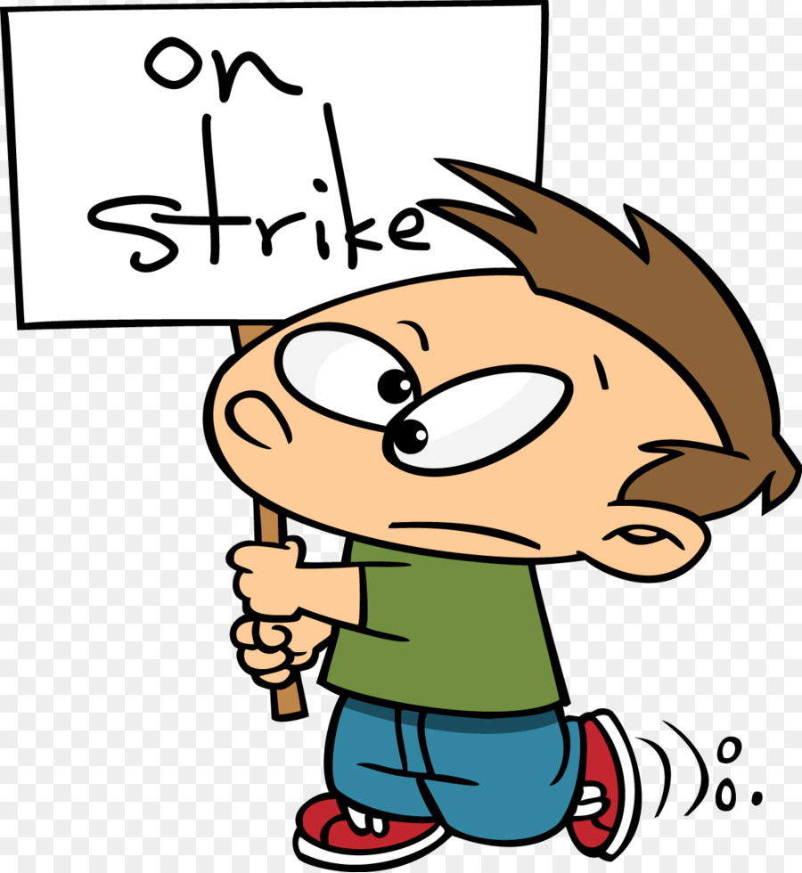 الكرتون，الإضراب عن العمل PNG