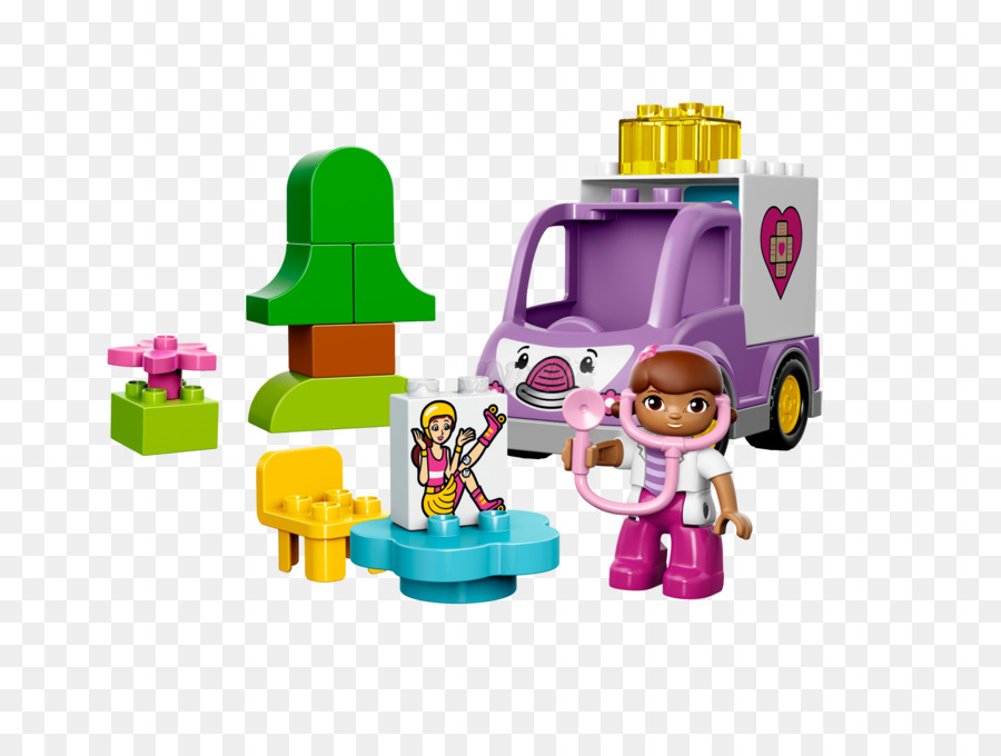 ليغو 10605 Duplo Doc Mcstuffins روزي سيارة الإسعاف，Lego Duplo PNG