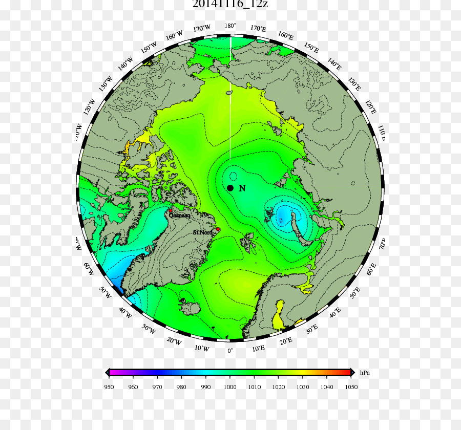 كبيرة القطب الشمالي الإعصار من عام 2012，المحيط المتجمد الشمالي PNG